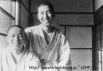 熱海にて大田、伊川両伍長