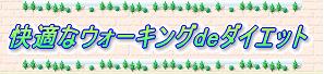 快適なウォーキングdeダイエット