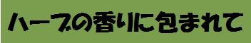 ハーブの香りに包まれて