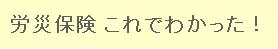 労災保険 これでわかった!