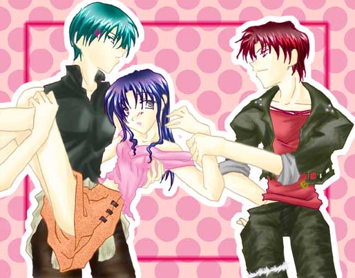 ��b���̂Q�
�� �P�F�M�l������̎�𗣂��B
�J�Y�}�F��������񂩁B����킯�Ŗ����H
�� �P�F����!!���炪�����!