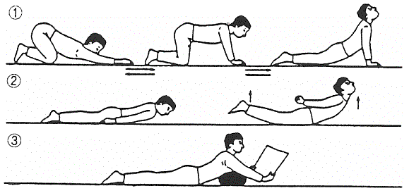 体操　脊柱の伸展運動その３