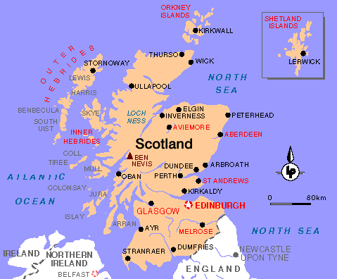 SCOTLAND MAP
