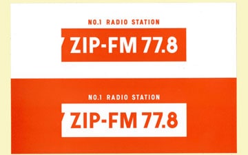 ZIP-FMのステッカー