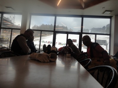 �X�L�[��̋x�e