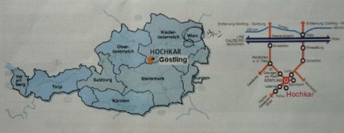 オーストリアの中でのホッホカーの位置