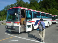 ��r����̓o�X�ōs���̂ł���B