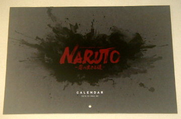 NARUTO「NARUTO 忍びの生きる道/S席特典カレンダーD」舞台グッズ/大湖せしる、河合龍之介、塚田知紀、北園涼、姜暢雄