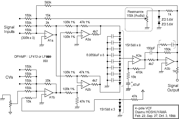 Diode Ladder Unusual synth circuits